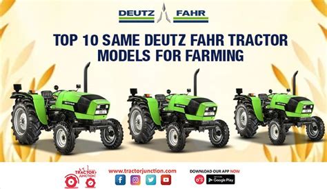 Top 10 Same Deutz Fahr Tractor Models for Farming - Infographic