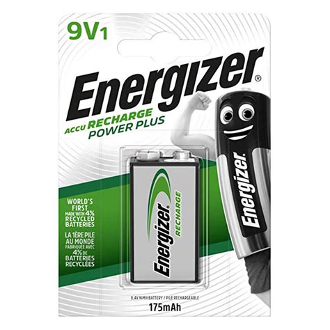 Energizer 9v 175MAH Rechargeable 1 Pack – Premier Batteries