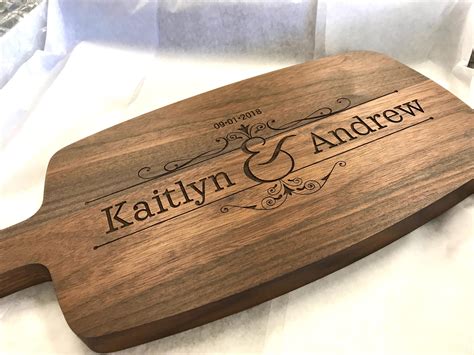 Personalized Cheese Board, Charcuterie, Custom Engraved Cutting Board, Gift for Couple ...