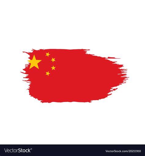 China flag Royalty Free Vector Image - VectorStock