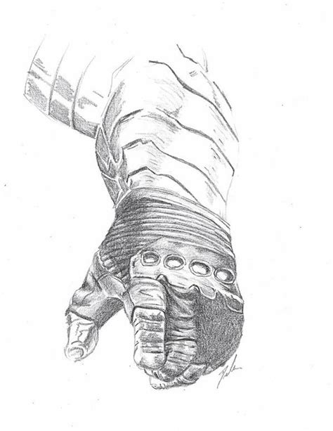 Pencil Winter Soldier Arm by Kyokyogirl on DeviantArt