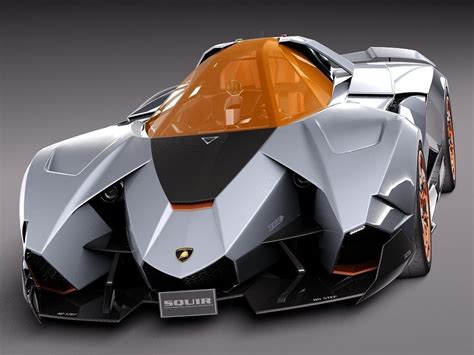 Lamborghini Egoista Concept 2013 3D Model MAX OBJ 3DS FBX C4D LWO LW LWS | CGTrader.com