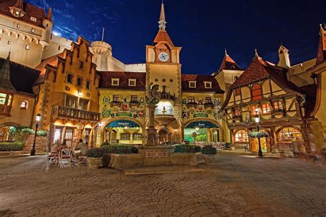 The Walt Disney World Picture of the Day: Germany at Night [Epcot]