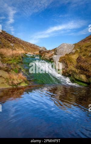 Waterfalls on The Infant Tarnbrook Wyre in Gables Clough above Tarnbrook in The Forest of ...