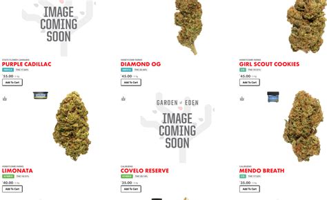 Typical Dispensary Menu – Get 420 Rec