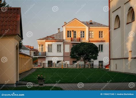 Cathedral Building and Medieval Architecture in Pinsk, Belarus Stock Photo - Image of europe ...