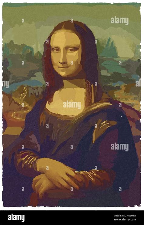 Pintura leonardo da vinci Imágenes vectoriales de stock - Alamy