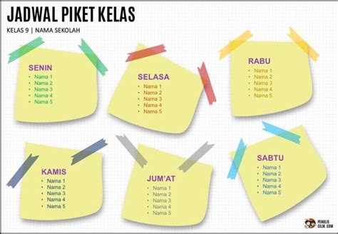 Daftar Piket Kelas Kreatif – bintangutama69.github.io