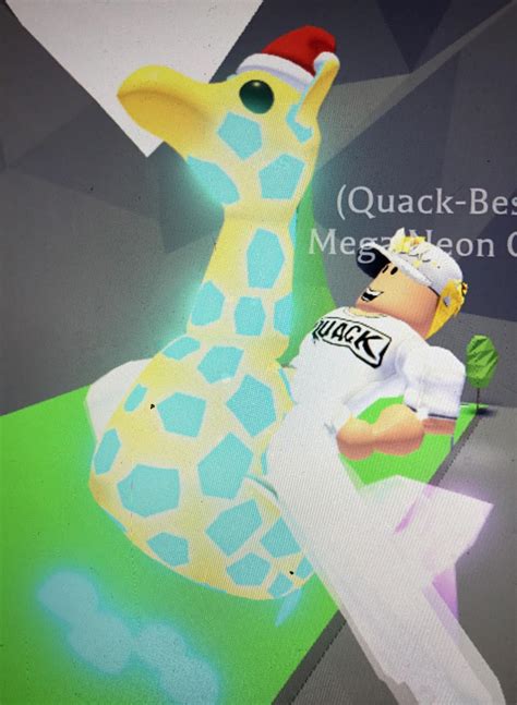 Here is another pic of my Mega Neon Giraffe since y’all said it was edited : r/adoptmeroblox