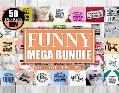 Funny Mega Svg Bundle Funny Svg Bundle Funny T Shirt Svg - Etsy