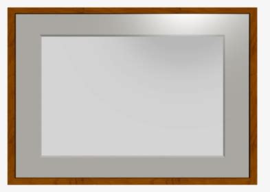 Picture Frame With Passepartout - Mirror, HD Png Download - kindpng