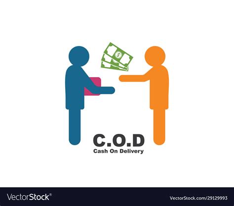 Cash on delivery delivery icon Royalty Free Vector Image