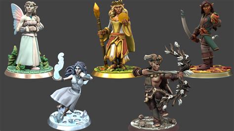 A selection of Archfey Patrons (humanoid form) : r/HeroForgeMinis