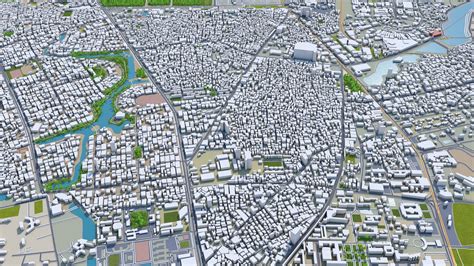 Dhaka City in Bangladesh 3D Model $199 - .3ds .stl .3dm .dxf .fbx .c4d .obj - Free3D