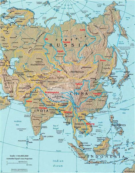 Rivers of Asia, Landforms of Asia - Worldatlas.com