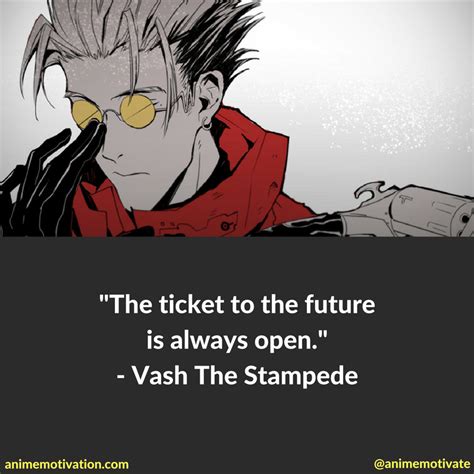 Vash The Stampede from Trigun Anime | Anime quotes about life, Anime quotes, Trigun