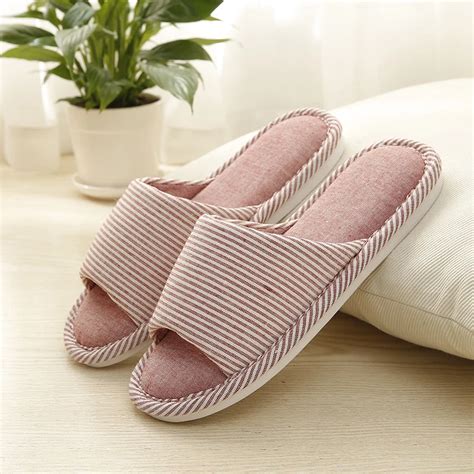 2018 Soft Cotton Slippers Women Shoes Non Slip House Home Slippers ...