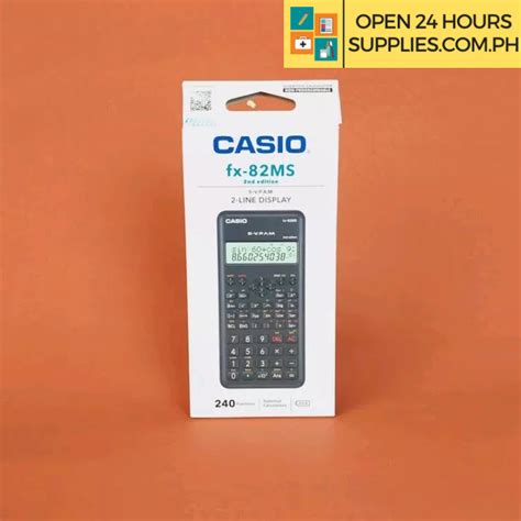 Calculator (Casio) Scientific Calculator FX-82MS 240 Function Black - Supplies 24/7 Delivery