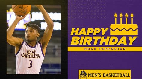 Happy Birthday to Noah Farrakhan... - ECU Men's Basketball | Facebook