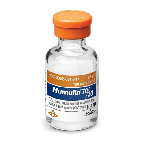 Buy Humulin 70/30 [70% human insulin isophane, 30% human insulin] - 10ml - Eli Lilly