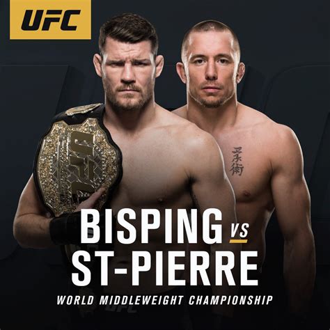 First Look: Michael Bisping vs. Georges St-Pierre Kickoff Fight Poster ...