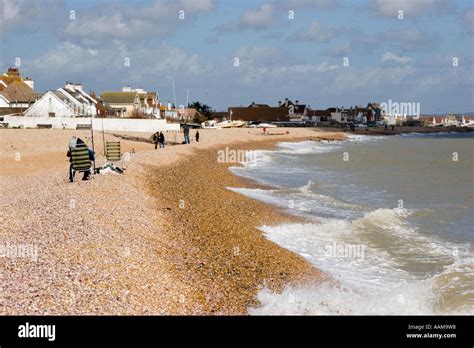 The beach at Pevensey Bay East Sussex Stock Photo - Alamy