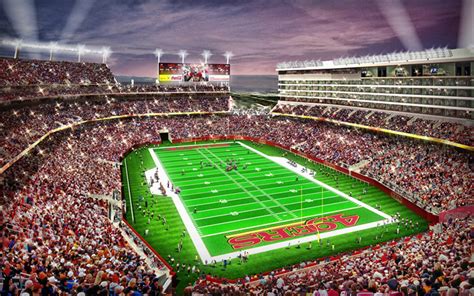 Download wallpapers Levis Stadium, 4k, fans, San Francisco 49ers stadium, NFL, Santa Clara ...