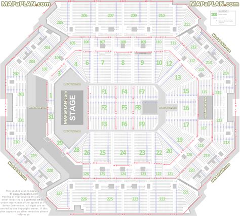 Barclays Center Brooklyn Arena seating chart - Detailed seat numbers concert chart with rows ...