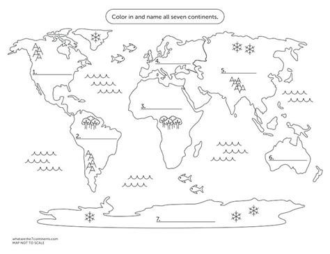 Seven Continents Coloring Page at GetColorings.com | Free printable ...