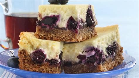 Blueberry Cheesecake Bars recipe from Betty Crocker