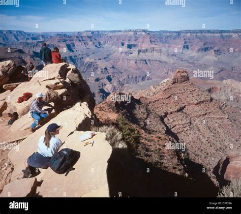 444 "Ooh Aah" Point - South Kaibab Trail Grand Canyon Stock Photo - Alamy