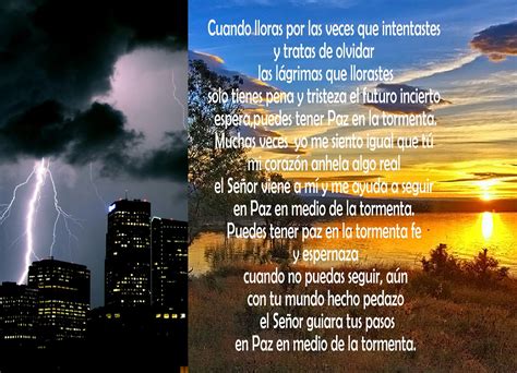 MUJERES DETERMINADAS : Paz en la tormenta