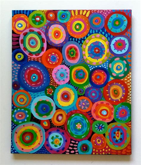 Big Abstract Painting circles by tushtush on Etsy, $200.00 | Circle ...