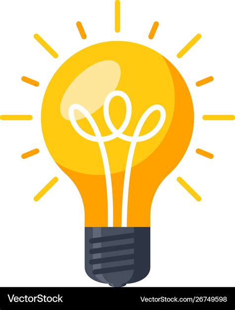 Light bulb icon Royalty Free Vector Image - VectorStock