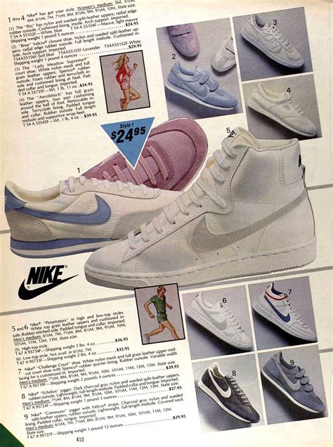 Vintage 1980s Nike shoes, from regular retro sneakers to classic Air ...