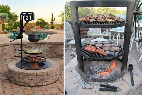 12 Awesome Open Flame Grill Designs For Your Backyard Fire Pit in 2020 | Backyard fire, Fire pit ...