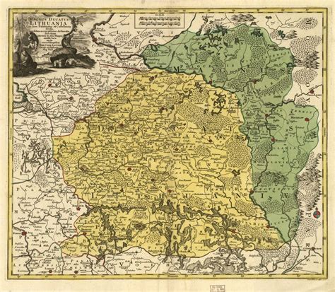 Old Lithuania Map Map of Lithuania Lithuania Map Vintage | Etsy