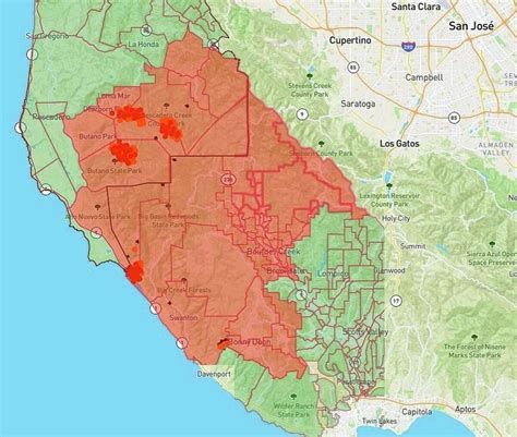 California's oldest state park now completely surrounded by fire zone