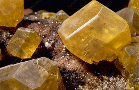 Sulphur crystals - Stock Image - E425/0636 - Science Photo Library