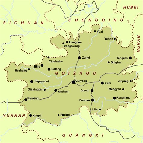 Guizhou Travel Maps - ChinaTourGuide