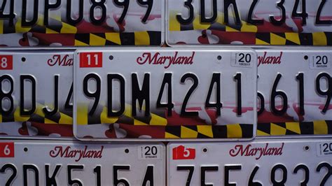 One or More MARYLAND FLAG License Plate - Etsy