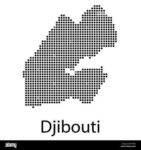 High detailed vector map - Djibouti vector illustration Stock Vector ...