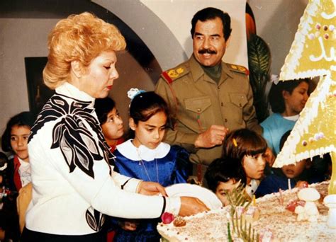 HUSSEIN FAMILY. Saddam Hussein and his daughter Hala and wife Sajida ...