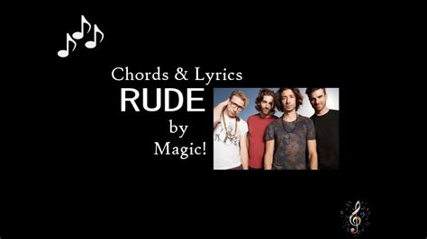 Rude by Magic! - Guitar Chords and Lyrics - YouTube