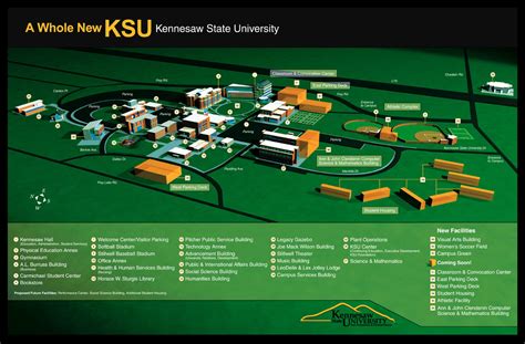 Kennesaw State Kennesaw Campus Map United States Map | Images and ...