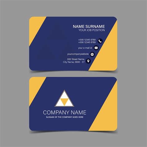 Premium Vector | Professional and Creative Business Card Template