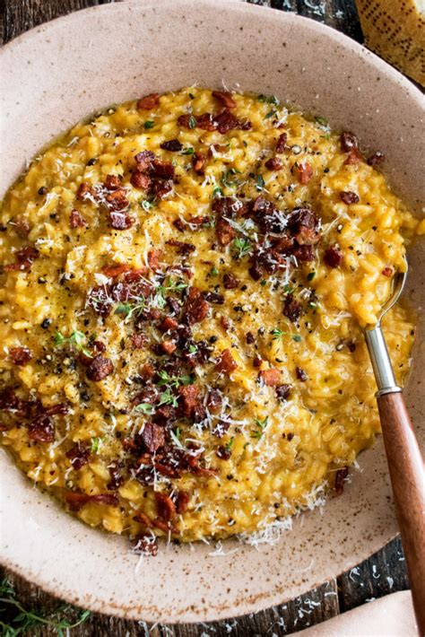 Pumpkin Risotto with Bacon & Parmesan - The Original Dish