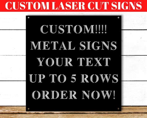 Metal Signs Custom Personalized Metal Sign Metal Signs - Etsy