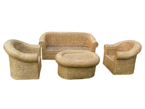 Cane Sofa Set