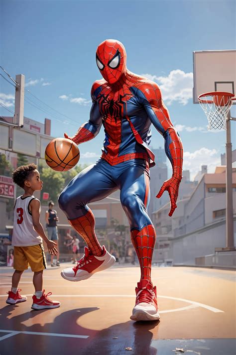 Spiderman play basketball by ComicOnly on DeviantArt